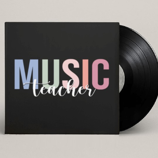 Music Teacher School Musician Custom Vinyl Record Sleeves