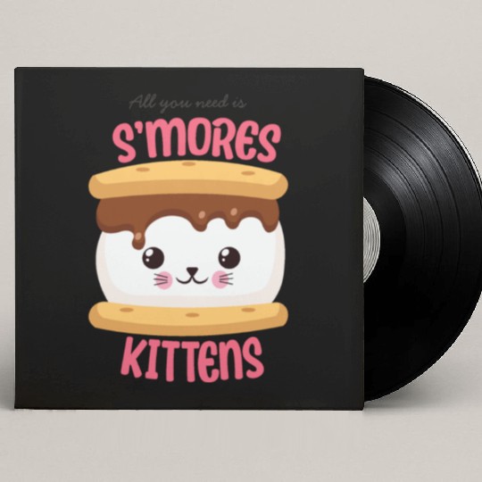 All You Need Is S'mores Kittens Custom Vinyl Record Sleeves