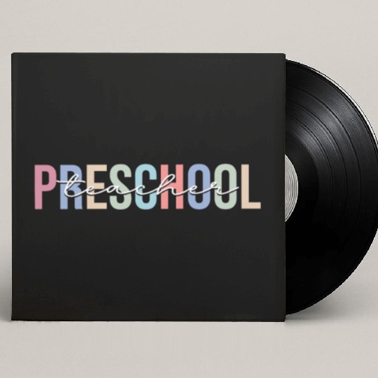 Preschool Teacher School Kindergarten Custom Vinyl Record Sleeves