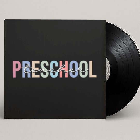 Preschool Teacher School Kindergarten Custom Vinyl Record Sleeves