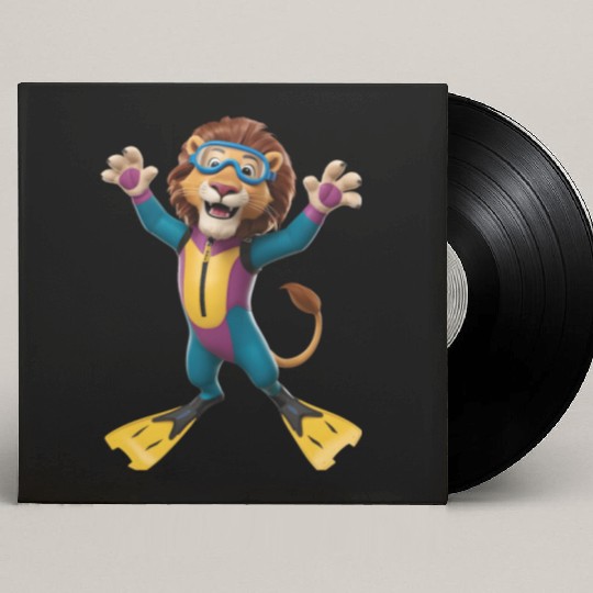 Lion Diving Custom Vinyl Record Sleeves