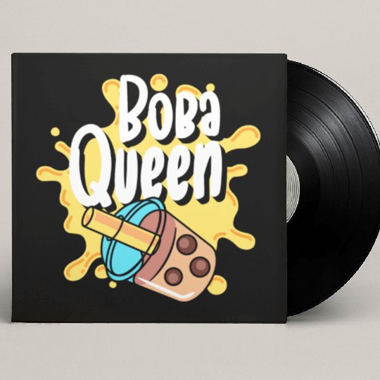 Kawaii Milk Tea Tea Balls Custom Vinyl Record Sleeves