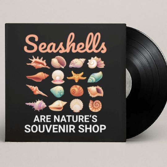 Seashells Collector Beachcomber Sea Shell Ocean Custom Vinyl Record Sleeves