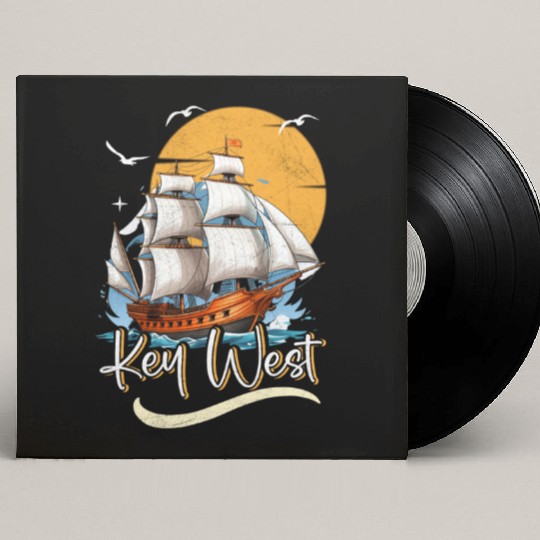 KEY-WEST FLORIDA Sunshine-State Florida Keys Custom Vinyl Record Sleeves