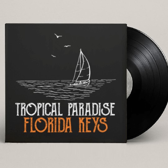 West Keys TROPICAL PARADISE FLORIDA KEYS Custom Vinyl Record Sleeves
