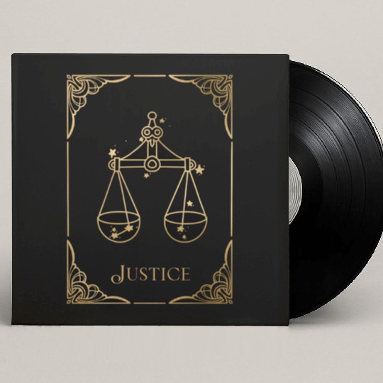 Tarot: The Justice Custom Vinyl Record Sleeves