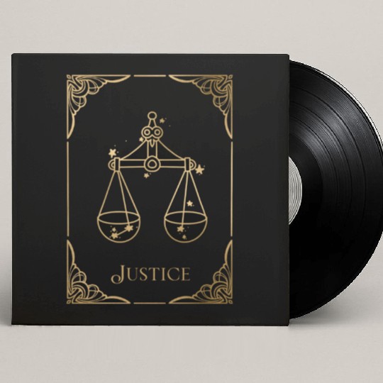 Tarot: The Justice Custom Vinyl Record Sleeves