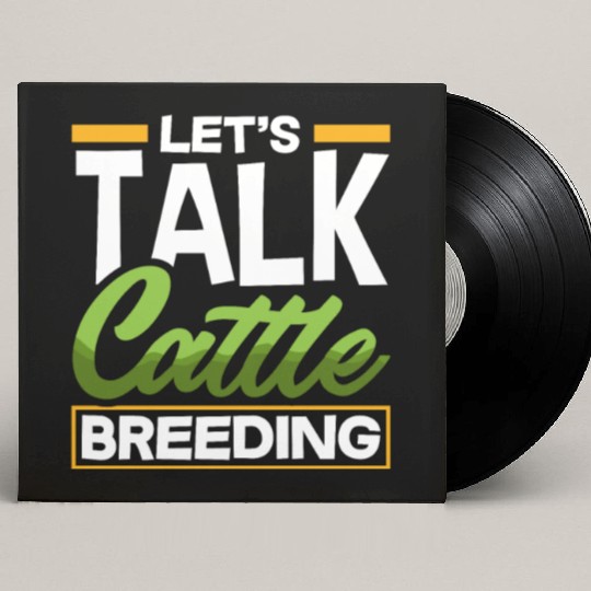Let's Talk About Cattle Breeding Highland Cow Custom Vinyl Record Sleeves