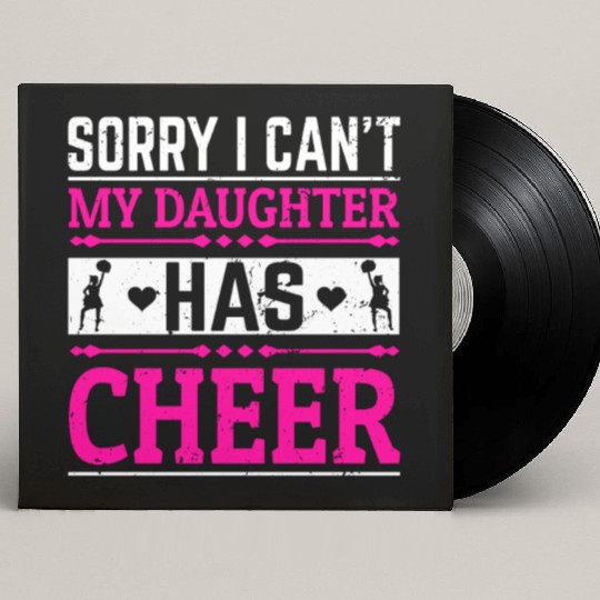 My Daughter Cheer Mom Cheerleading Mother's Day Custom Vinyl Record Sleeves