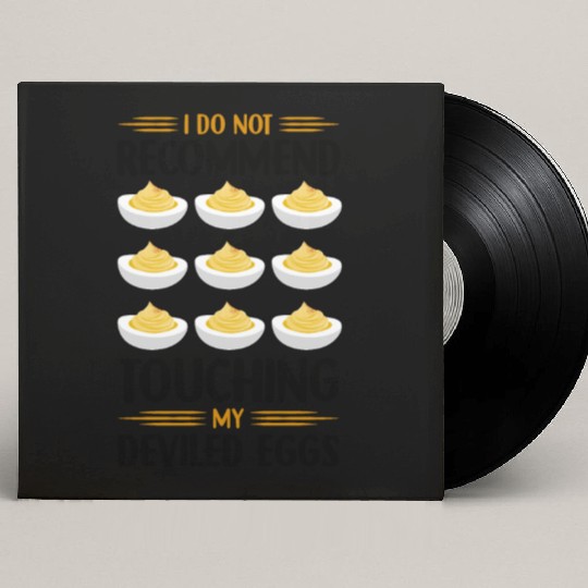 Funny Deviled Eggs Designs For Deviled Egg Lover Custom Vinyl Record Sleeves