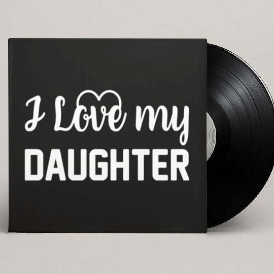 I Love My Daughter to Dad Funny Father's Day Daddy Custom Vinyl Record Sleeves