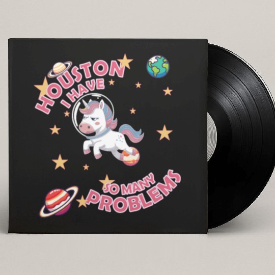 Houston I Have So Many Problem Custom Vinyl Record Sleeves