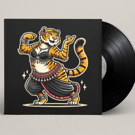 Tribal Fusion Rhythmic Dance Art For Belly Dance Custom Vinyl Record Sleeves