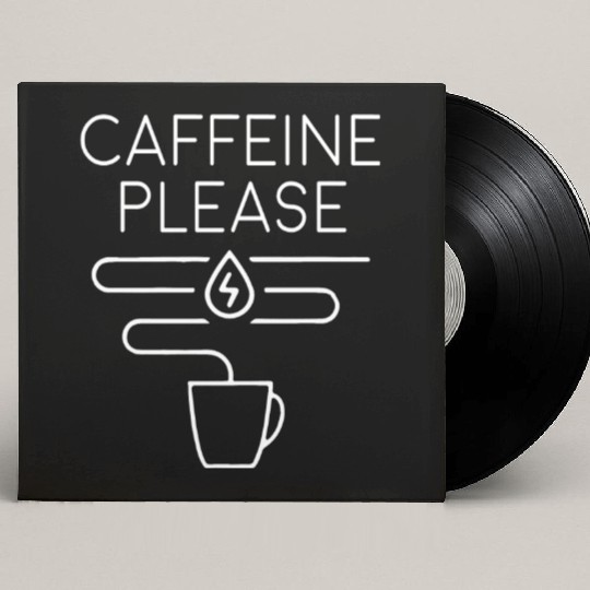 Caffeine Please Neon Sign Custom Vinyl Record Sleeves