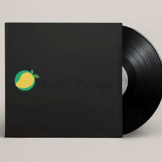Green Mango Logo Design Custom Vinyl Record Sleeves