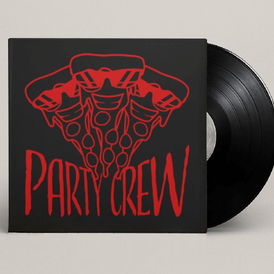 Pizza Salami Fast Food Party Crew Sunglasses Team Custom Vinyl Record Sleeves