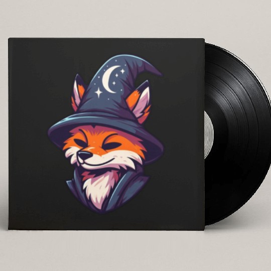 Fox Wizard - Magic Fantasy Custom Vinyl Record Sleeves