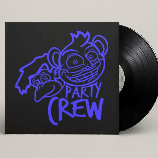 Monkey Chimpanzee Party Animals Crew Team Friends Custom Vinyl Record Sleeves