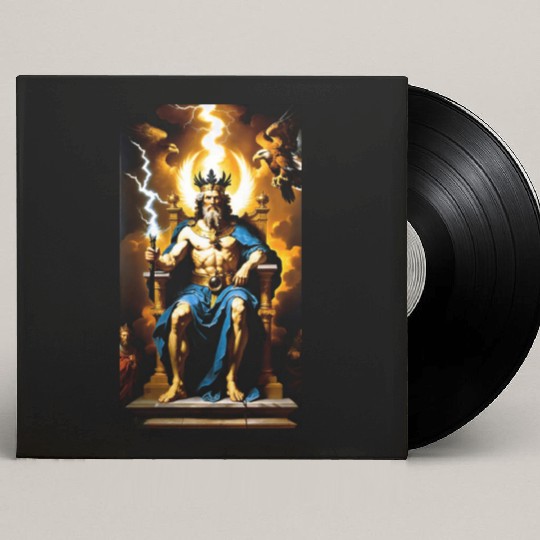 Zeus Jupiter Greek Mythology Gods Baroque Custom Vinyl Record Sleeves