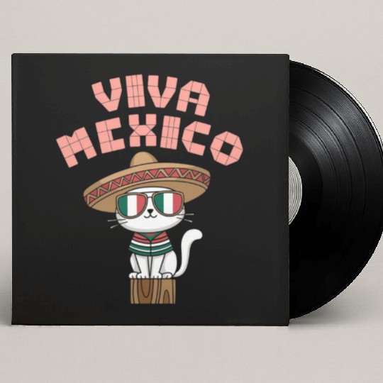 Viva Mexico Celebrate Hispanic Heritage Month Custom Vinyl Record Sleeves