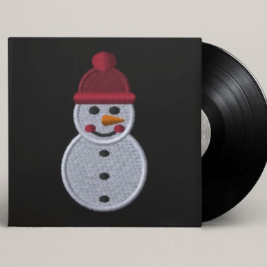 Snowman embroidered Custom Vinyl Record Sleeves