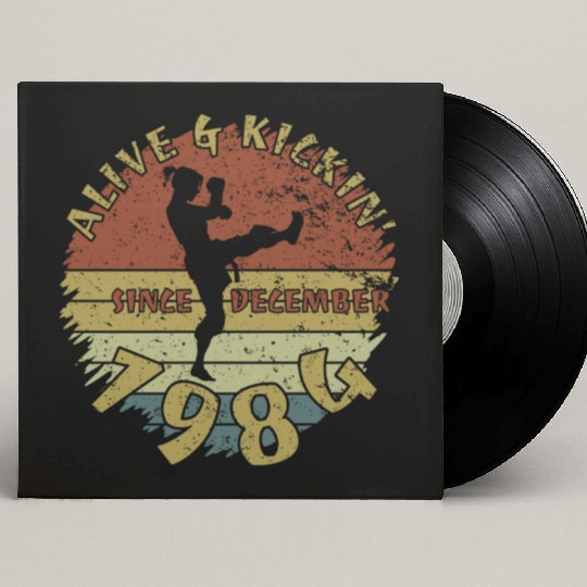 40th birthday Alive and kickin since 12/1984 Custom Vinyl Record Sleeves