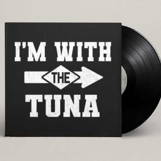 I'm With The Tuna Matching Halloween Costume Party Custom Vinyl Record Sleeves