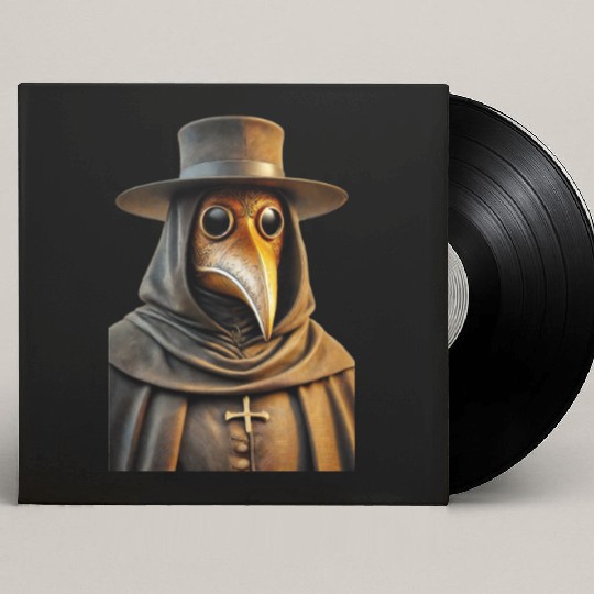 Golden Plague Doctor Custom Vinyl Record Sleeves