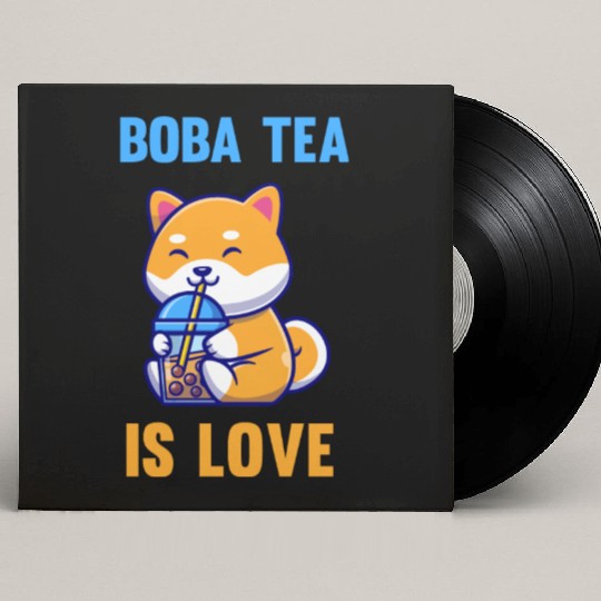 Boba Tea is love Custom Vinyl Record Sleeves