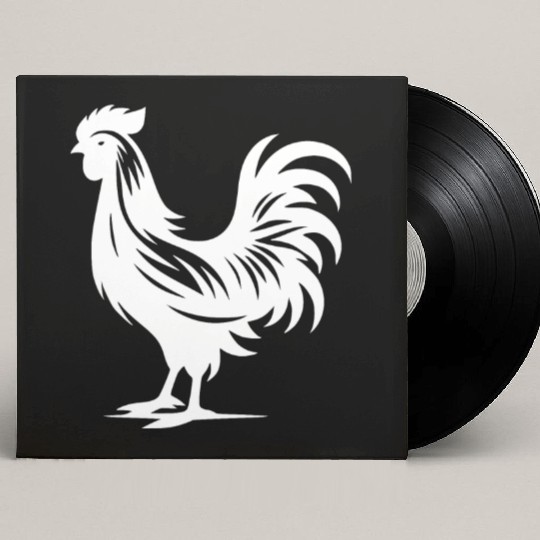 Cute Cock Pedigree Cock Large Plumage Custom Vinyl Record Sleeves
