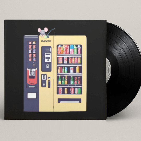 Japanese vending machine with little friend. Custom Vinyl Record Sleeves