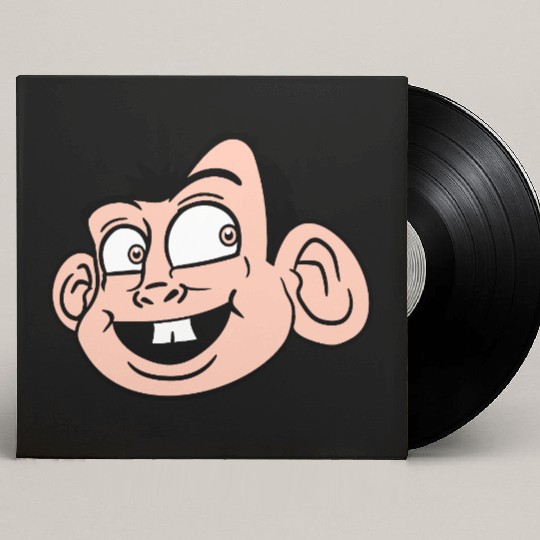 Monkey Face Sweet Cute Little Head Laughs Happy Custom Vinyl Record Sleeves