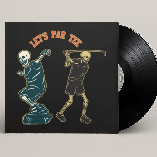 Custom Vinyl Record Sleeves Softstyle unisexe patineur squelette