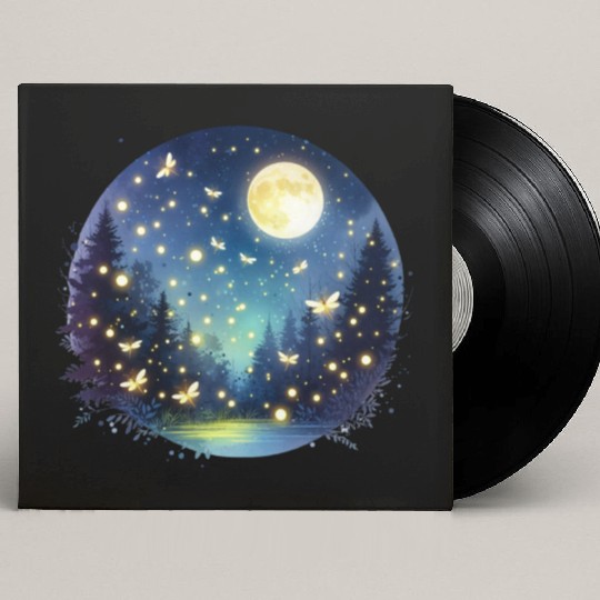 Moonlit Fireflies Custom Vinyl Record Sleeves