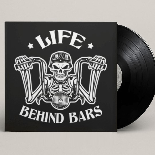 Life Behind Bars Biker LIKE US ON FACEBOOK # Custom Vinyl Record Sleeves