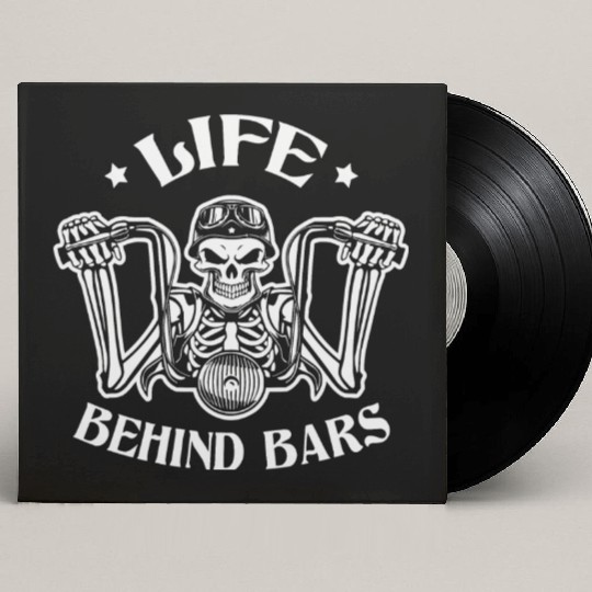 Life Behind Bars Biker LIKE US ON FACEBOOK # Custom Vinyl Record Sleeves