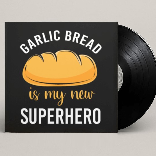 Bakery Baker Humor Food Lover Garlic Bread Custom Vinyl Record Sleeves