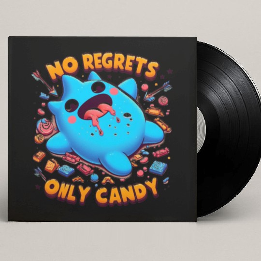Stitch Halloween No Regrets Only Candy Custom Vinyl Record Sleeves