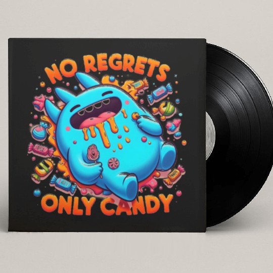 Disneyland Stitch Halloween No Regrets Only Candy Custom Vinyl Record Sleeves