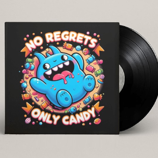 Stitch Halloween Disneyland No Regrets Only Candy Custom Vinyl Record Sleeves