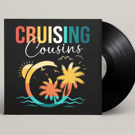 Family Cruise Mediterranean Cruising Cousins Custom Vinyl Record Sleeves