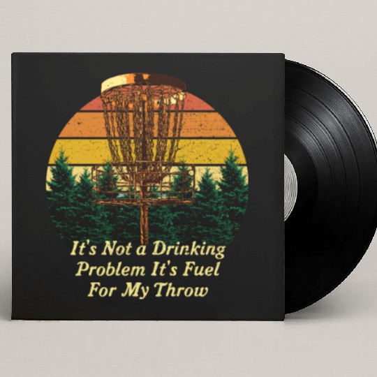 Its Fuel For My Throw Disc Golf Beer Lover Golfer Custom Vinyl Record Sleeves
