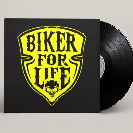 Biker For Life Shield LIKE US ON FACEBOOK # Custom Vinyl Record Sleeves