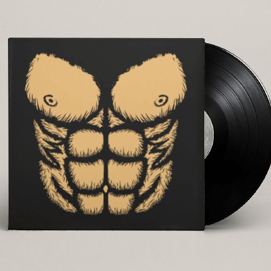 Monkey Chimpanzee Muscular Body Ape Custom Vinyl Record Sleeves
