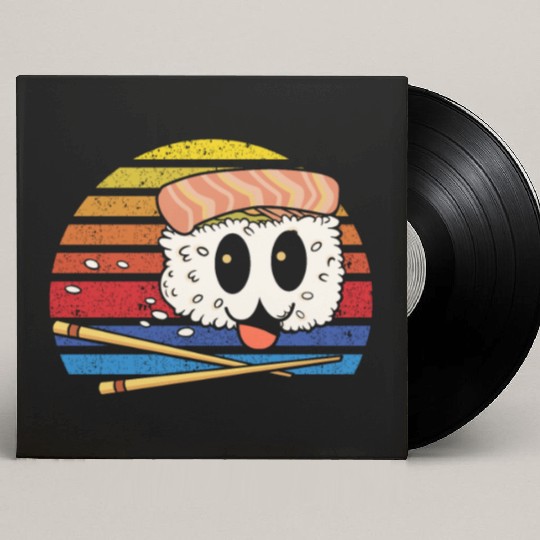 Sashimi Sushi Roll Kawaii Japan Maki Sushi Custom Vinyl Record Sleeves
