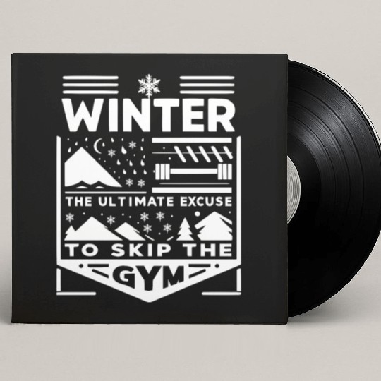 Winter The Ultimate Excuse to Skip the Gym Custom Vinyl Record Sleeves