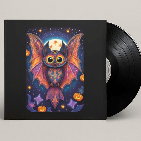 Halloween Cute Bat Alebrije Custom Vinyl Record Sleeves