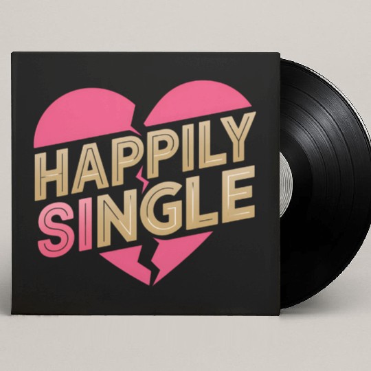 Boldly Independent and Happily Single Style Custom Vinyl Record Sleeves