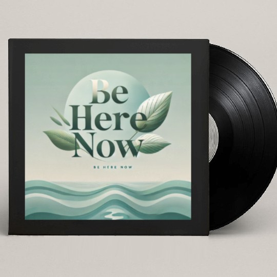 "Be Here Now - Mindful Living" Custom Vinyl Record Sleeves