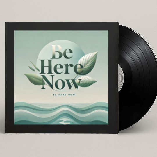 "Be Here Now - Mindful Living" Custom Vinyl Record Sleeves